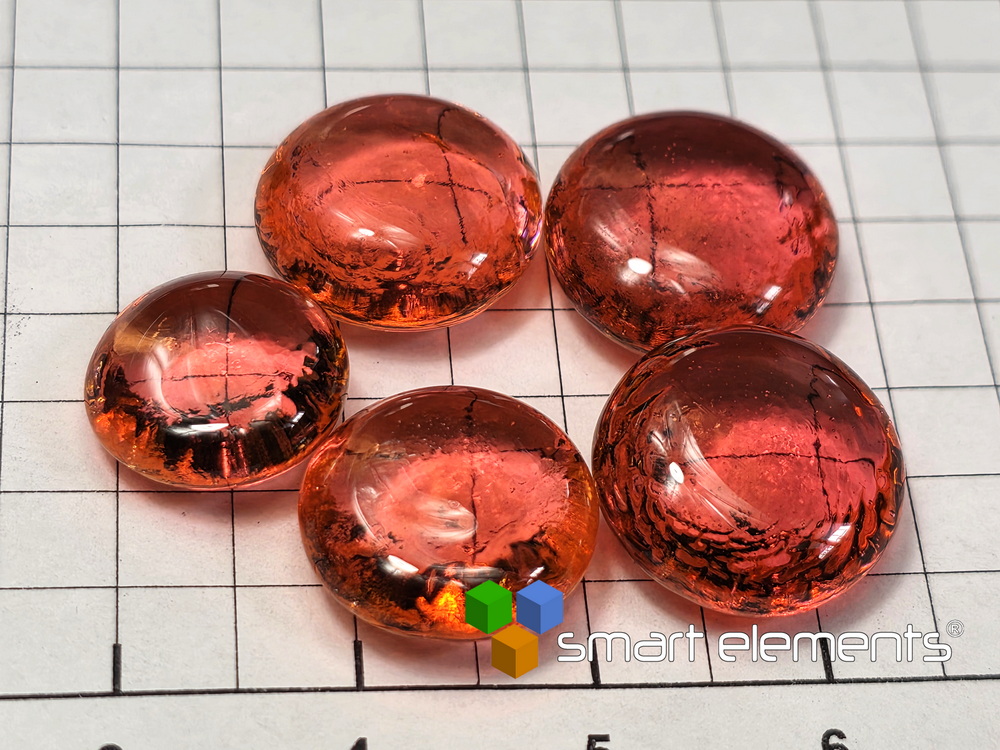 Erbium 3+ doped Lithium Tellurium borate glass bead NEW!