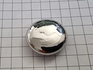 Iridium metal arc melted bead, 32 grams, 99,95% purity!