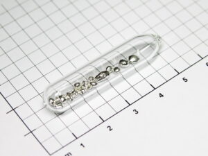 High pure silver granules in ampoule under Argon 1.5 grams