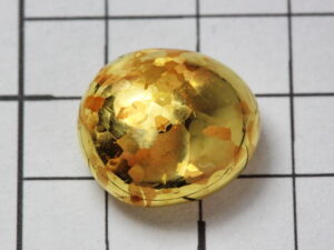 Etched 24K fine gold bead, 5 grams - 99,99% purity