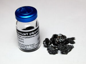 Pure crystalline Boron pieces 5g - 99.5%