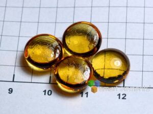 Nice Ruthenium 3+ doped optical glass bead NEW!