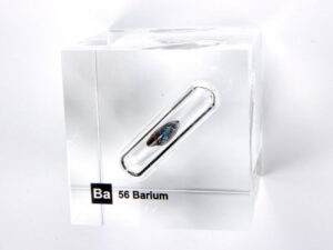 Acrylic Element cube - Barium Ba - 50mm