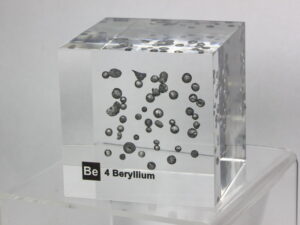 Acrylic Element cube - Beryllium Be - 50mm