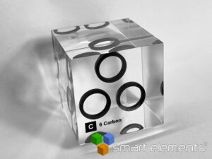 Acrylic Element cube - Carbon C - 50mm #2