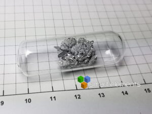 High pure Cadmium Metal - distilled dendritic crystal! 99.99% - 8.4g