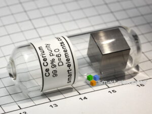 Cerium high precision density cube 10mm - 6.0g