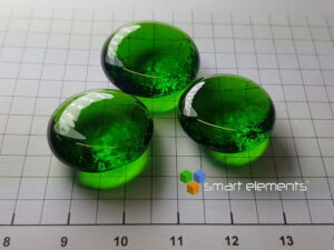 Große Chrom3+ dotierte Glas Schmelzperle