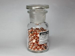 Copper 200g melted pellets, purity 99.999%