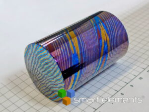 Damast titanium rod ⌀ 35x55mm - 240 grams