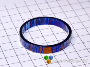 Damast Titanium Ring Mokume-Gane Ring