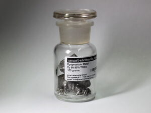100g Dysprosium metal pieces 99,95% under argon!