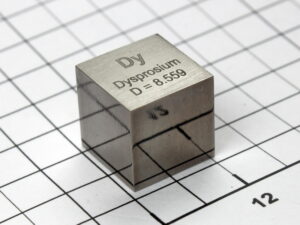 Dysprosium high precision density-standard cube 10mm - 8.55g