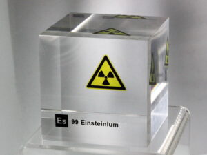Acrylic Element cube - Einsteinium Es - 50mm
