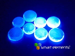 Europium 2+ Aluminum Strontium phosphate glass