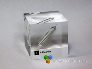 Acrylic Element cube - Fluorine gas - 50mm