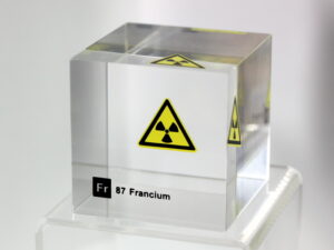 Acrylic Element cube - Francium Fr - 50mm