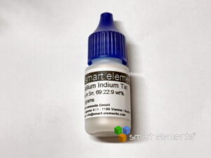 Gallium Indium Tin eutectic, 99.995% - liquid Metal 75 grams in dropper bottle