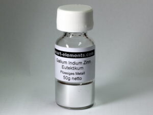 Gallium Indium Tin eutectic, 99.99% - liquid Metal 50 grams