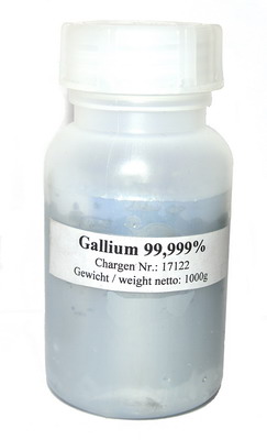 High purity Gallium Metal 1000g 99,999% purity!