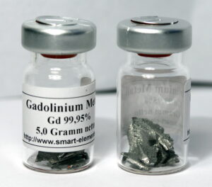 High purity Gadolinium Metal pieces 99,95% purity - 5 grams