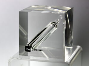 Acrylic Element cube - He Helium - 50mm