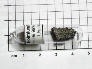 Holmium Metall sublimiert 99,99% Reinheit in Ampulle unter Argon!