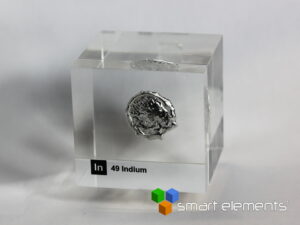 Acrylic Element cube - Indium In - 50mm for element collection