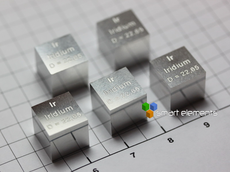 IRIDIUM perfektester Würfel voller Dichte 10x10x10mm 22,65g