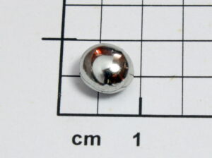 Iridium metal vacuum melted bead, 2.0 grams, 99,95% purity!