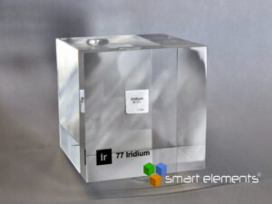 Acrylic Element cube - Iridium Ir - 50mm #7
