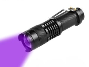 LED-365nm-395nm-UV-Flashlight-Ultraviolett-Torch-Zoomable-Focus-Mini-UV-Schwarzlicht