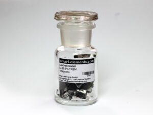 100g Lanthanum metal pieces 99,9% under argon!