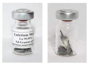 Pure Lutetium Metal 99,99%/TREM 5,0g sealed bottle