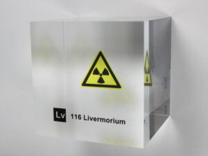 Acrylic Element cube - Livermorium Lv - 50mm