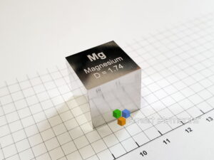 BIG high precision Magnesium density-standard cube 10cm3 - 17.4g
