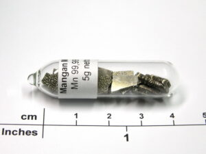 High purity electrolytic Manganese chips shiny surface 5g 4N