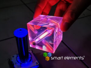 Acrylic Element cube - Nitrogen N2- 50mm