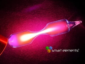 Nitrogen gas spectrum discharge tube - tesla coil optimized 70 - 75 mm - NEW