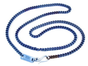 Niobium curb chain, 45cm, polished - NEW