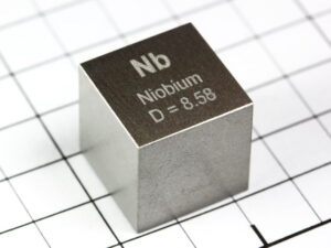 NIOBIUM precision density cube 10mm - 8.58g