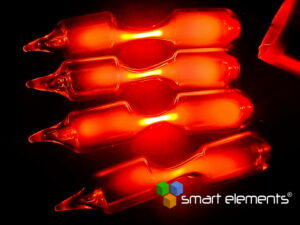 Neon gas spectrum discharge tube - tesla coil optimized 70 - 75 mm - NEW