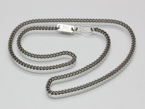 Niobium curb chain, 45cm, polished - NEW