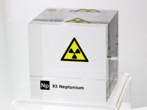 Acrylic Element cube - Neptunium - 50mm