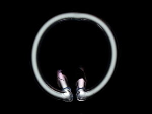 Oxygen discharge tube, size approximately ~75x75mm