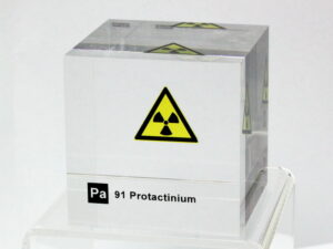 Acrylic Element cube - Protactinium - 50mm