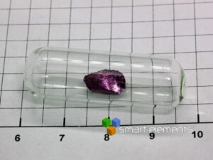 18K Lila Goldkügelchen 530mg in Ampulle - Selten!