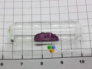 18K Purple Gold Perle 580mg in Ampulle - Selten!