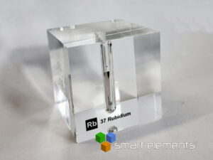 Acrylic Element cube - Rubidium Rb 1.5g - 50mm