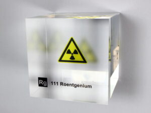 Acrylic Element cube - Roentgenium - 50mm